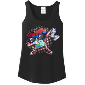 Dabbing Quarantined Valentine's Day Pandemic Ladies Essential Tank