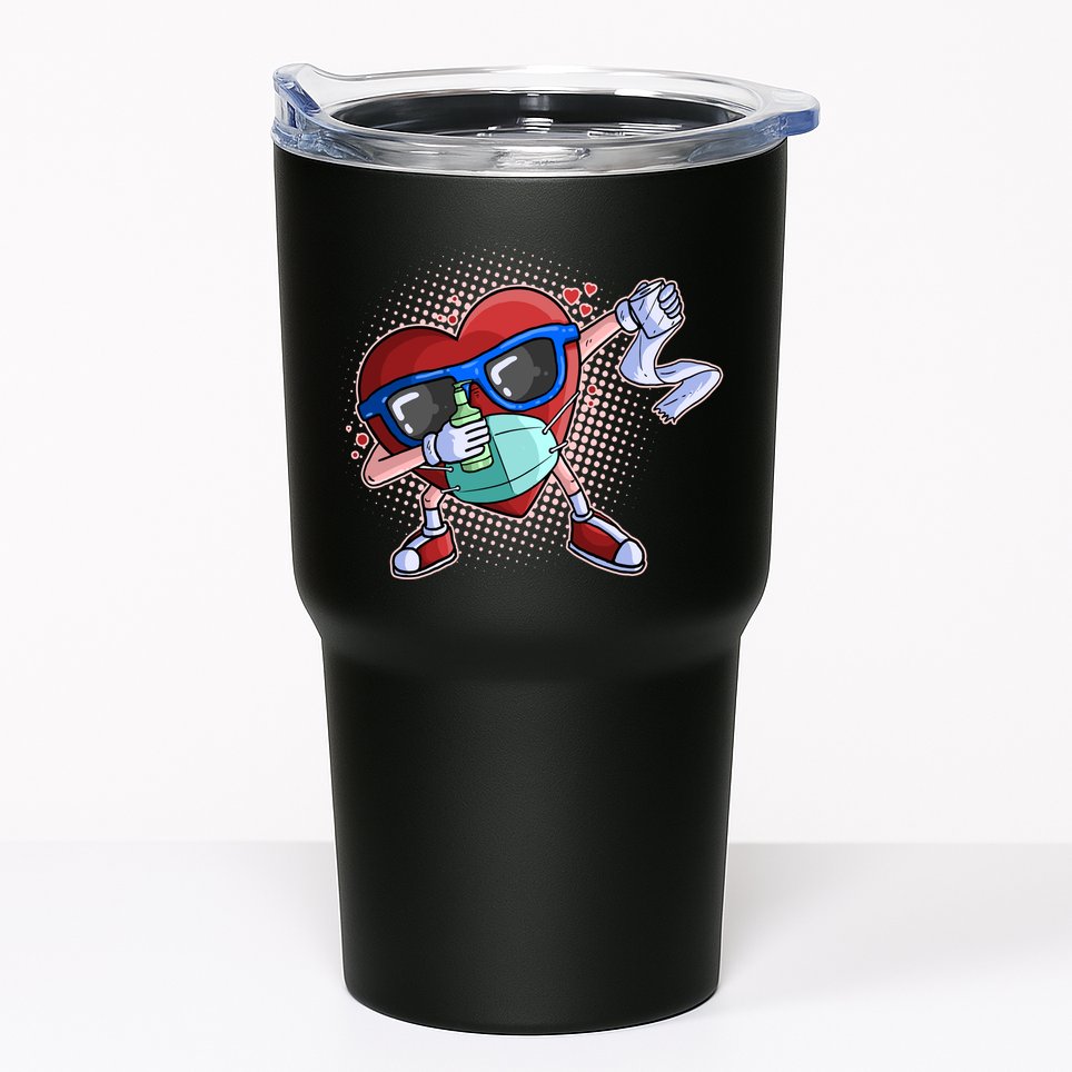 Dabbing Quarantined Valentine's Day Pandemic Tumbler
