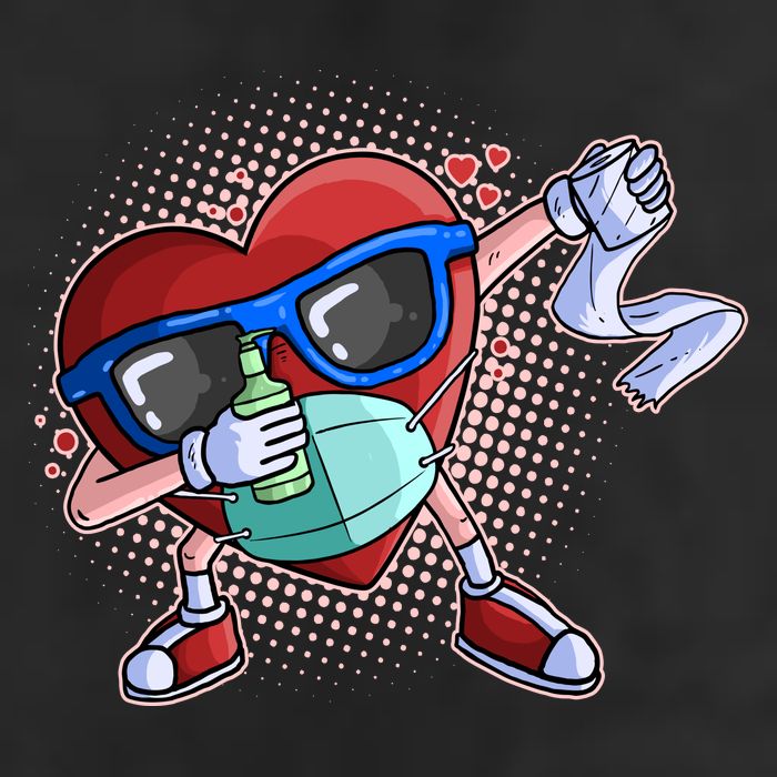 Dabbing Quarantined Valentine's Day Pandemic Tumbler