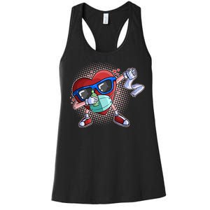 Dabbing Quarantined Valentine's Day Pandemic Women's Racerback Tank