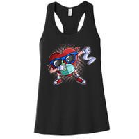 Dabbing Quarantined Valentine's Day Pandemic Women's Racerback Tank