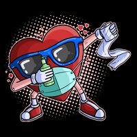 Dabbing Quarantined Valentine's Day Pandemic Baby Bodysuit
