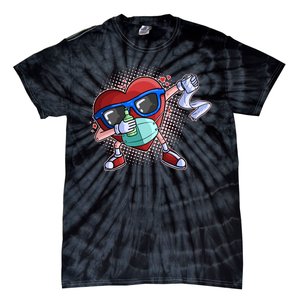 Dabbing Quarantined Valentine's Day Pandemic Tie-Dye T-Shirt