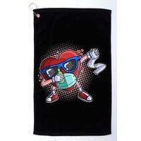 Dabbing Quarantined Valentine's Day Pandemic Golf Towel