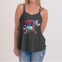 Dabbing Quarantined Valentine's Day Pandemic Women's Strappy Tank