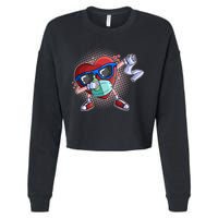 Dabbing Quarantined Valentine's Day Pandemic Cropped Pullover Crew