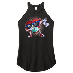 Dabbing Quarantined Valentine's Day Pandemic Women's Perfect Tri Rocker Tank