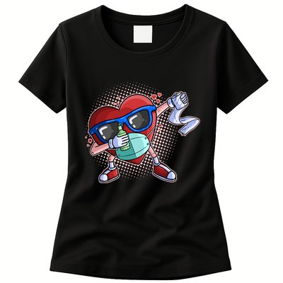 Dabbing Quarantined Valentine's Day Pandemic Womens T-Shirt