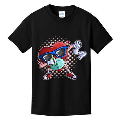 Dabbing Quarantined Valentine's Day Pandemic Kids T-Shirt