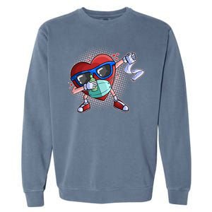 Dabbing Quarantined Valentine's Day Pandemic Garment-Dyed Sweatshirt