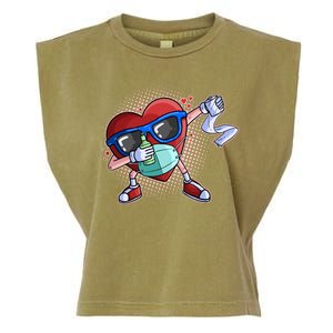 Dabbing Quarantined Valentine's Day Pandemic Garment-Dyed Women's Muscle Tee