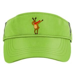 Dabbing Red Nose Reindeer Christmas Adult Drive Performance Visor