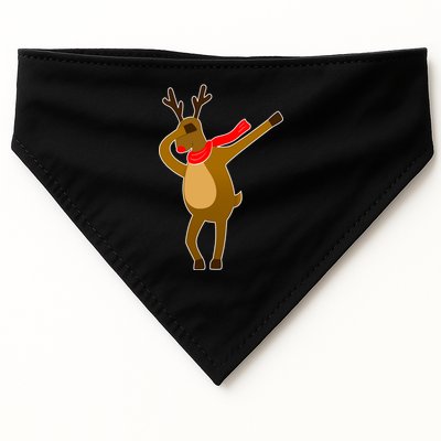 Dabbing Red Nose Reindeer Christmas USA-Made Doggie Bandana