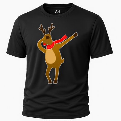 Dabbing Red Nose Reindeer Christmas Performance Shirt