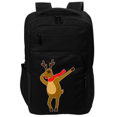 Dabbing Red Nose Reindeer Christmas Impact Tech Backpack