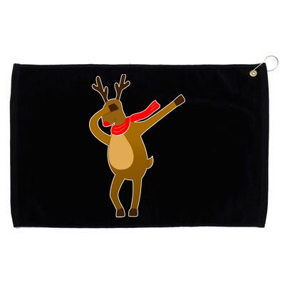 Dabbing Red Nose Reindeer Christmas Grommeted Golf Towel