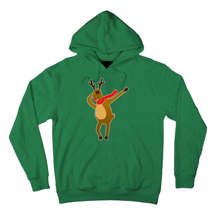 Dabbing Red Nose Reindeer Christmas Hoodie