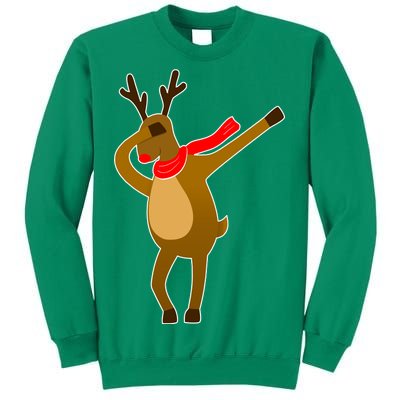 Dabbing Red Nose Reindeer Christmas Sweatshirt