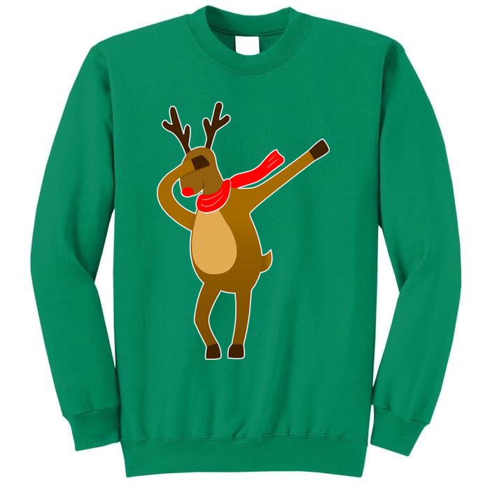 Dabbing Red Nose Reindeer Christmas Sweatshirt
