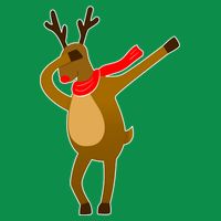 Dabbing Red Nose Reindeer Christmas Sweatshirt