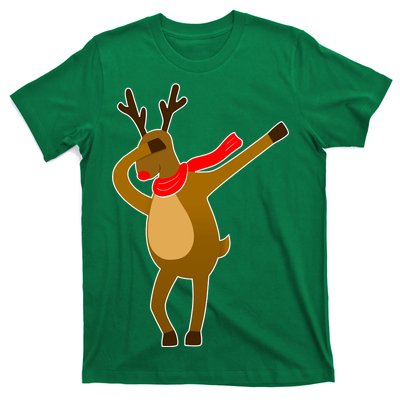 Dabbing Red Nose Reindeer Christmas T-Shirt