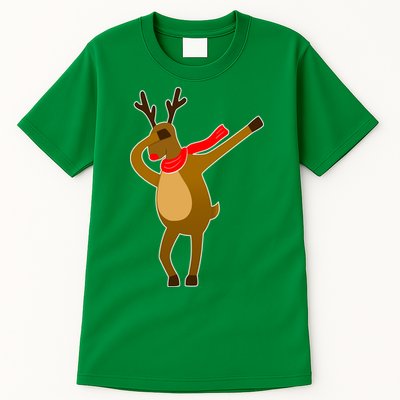 Dabbing Red Nose Reindeer Christmas Tall T-Shirt