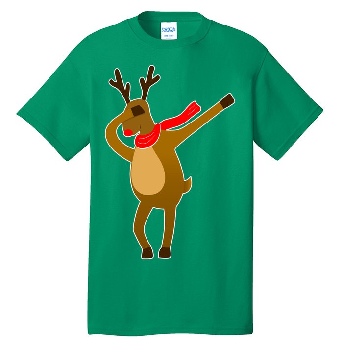 Dabbing Red Nose Reindeer Christmas Tall T-Shirt