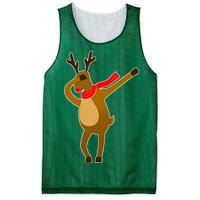 Dabbing Red Nose Reindeer Christmas Mesh Reversible Basketball Jersey Tank