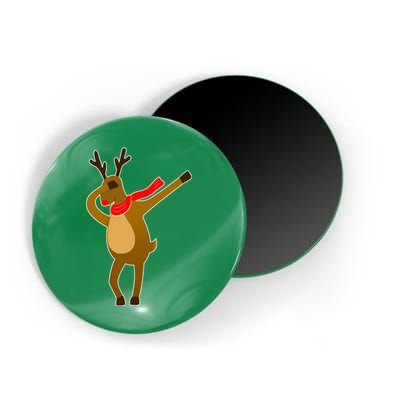 Dabbing Red Nose Reindeer Christmas Magnet