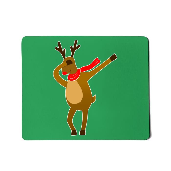 Dabbing Red Nose Reindeer Christmas Mousepad