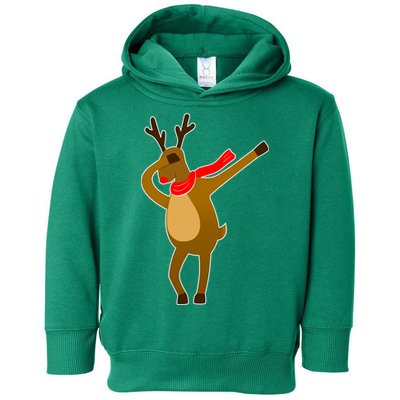 Dabbing Red Nose Reindeer Christmas Toddler Hoodie
