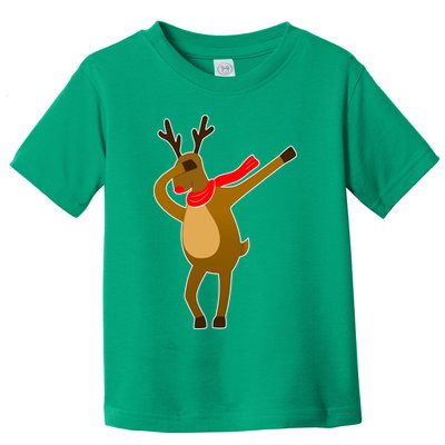 Dabbing Red Nose Reindeer Christmas Toddler T-Shirt
