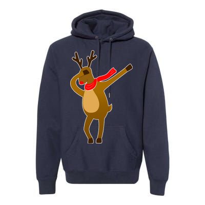 Dabbing Red Nose Reindeer Christmas Premium Hoodie