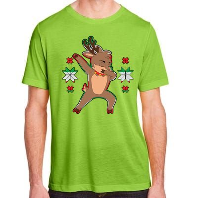 Dabbing Reindeer Adult ChromaSoft Performance T-Shirt