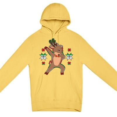 Dabbing Reindeer Premium Pullover Hoodie