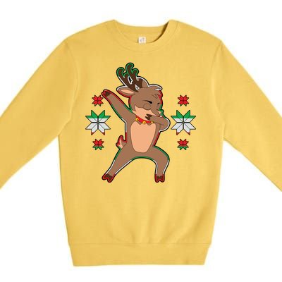 Dabbing Reindeer Premium Crewneck Sweatshirt