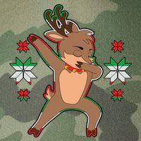Dabbing Reindeer Legacy Tie Dye Trucker Hat