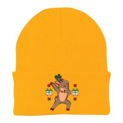 Dabbing Reindeer Knit Cap Winter Beanie