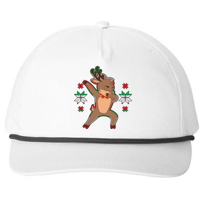 Dabbing Reindeer Snapback Five-Panel Rope Hat