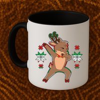 Dabbing Reindeer Mug