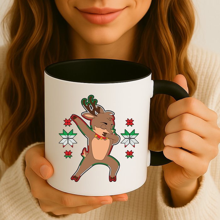 Dabbing Reindeer Mug
