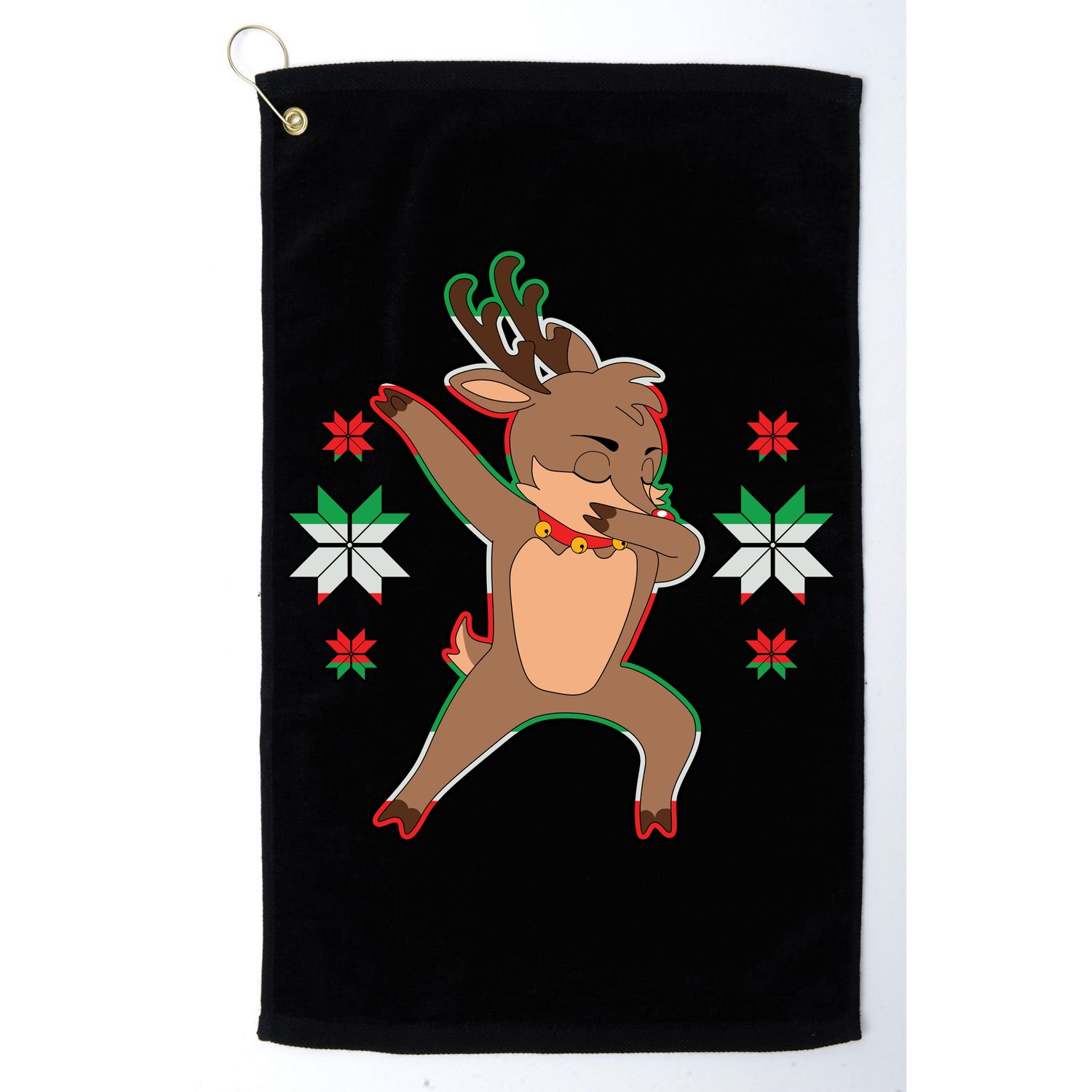 Dabbing Reindeer Golf Towel