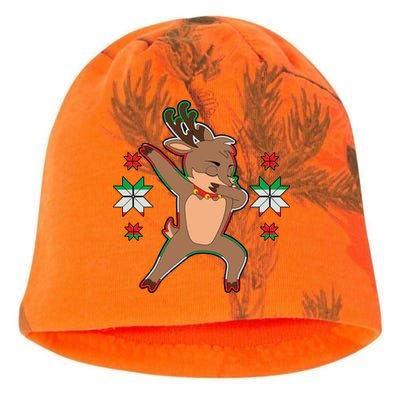 Dabbing Reindeer Kati - Camo Knit Beanie