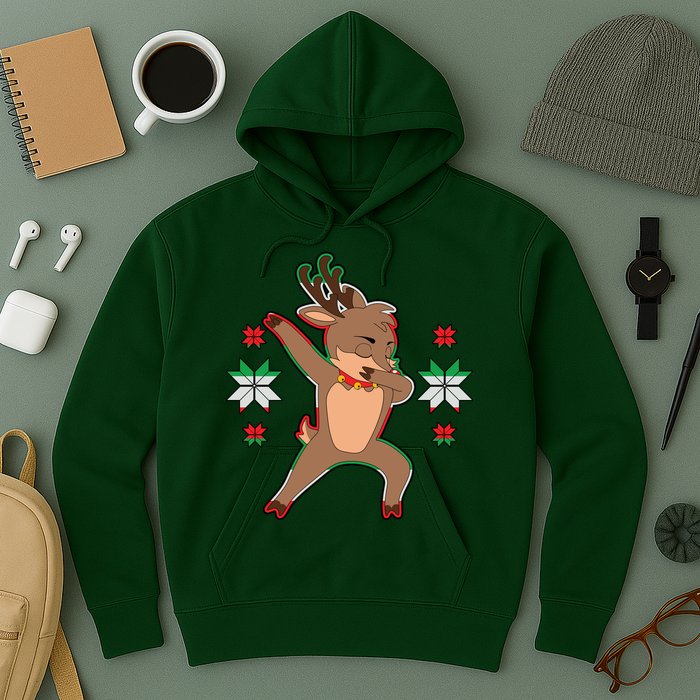 Dabbing Reindeer Hoodie