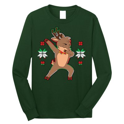 Dabbing Reindeer Long Sleeve Shirt