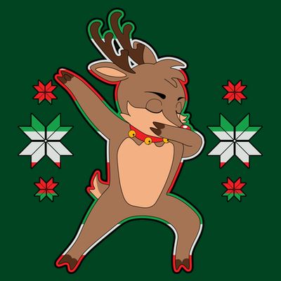 Dabbing Reindeer T-Shirt