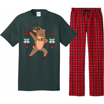 Dabbing Reindeer Pajama Set