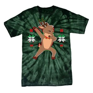 Dabbing Reindeer Tie-Dye T-Shirt