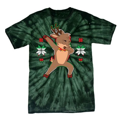 Dabbing Reindeer Tie-Dye T-Shirt