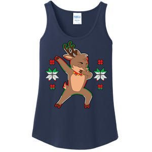 Dabbing Reindeer Ladies Essential Tank